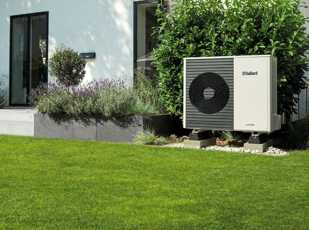 Vaillant aroTHERM Plus Heat Pump in Garden Vaillant aroTHERM Plus Heat Pump