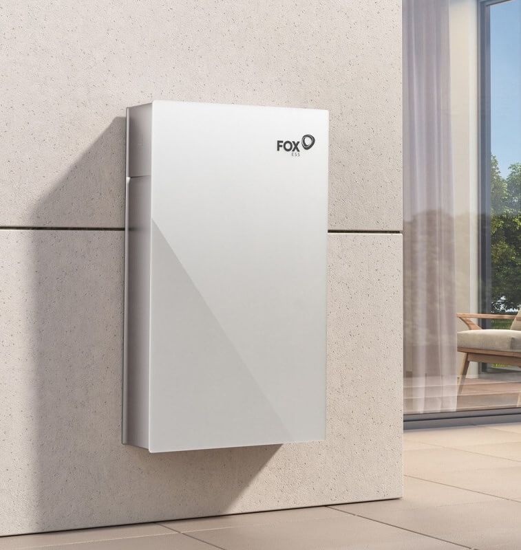 A home battery storage unit installed in a domestic setting, suitable for a Windsor property
