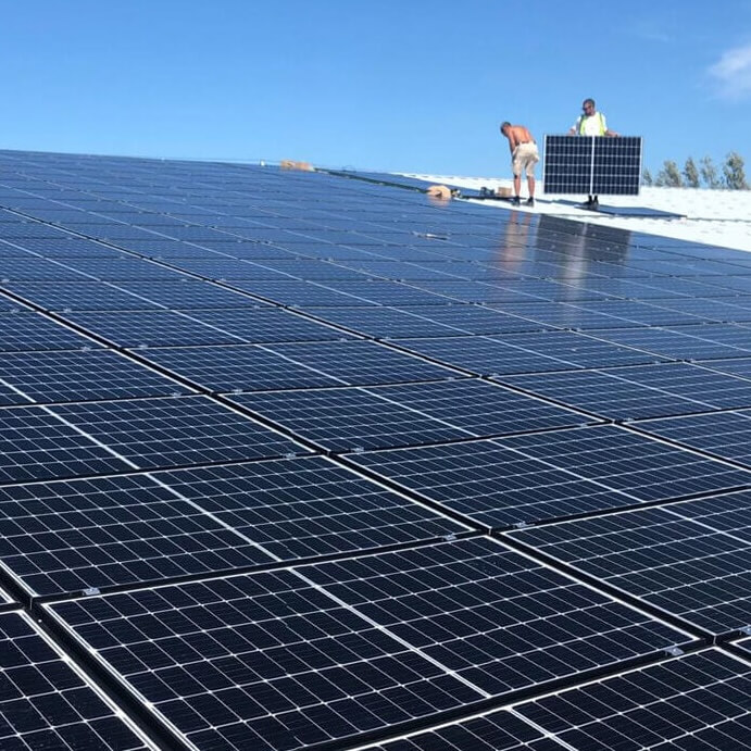 Commercial Solar Case Study for Ahmarra Doors in Portsmouth, Hampshire