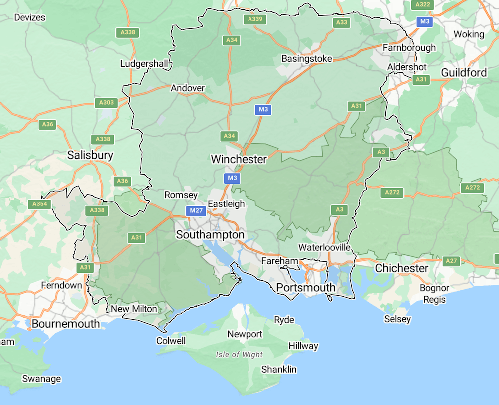 Commercial Solar in Hampshire Towns and Cities