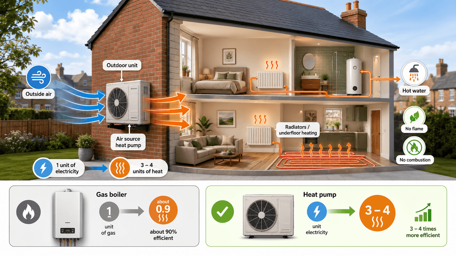 How a heat pump works