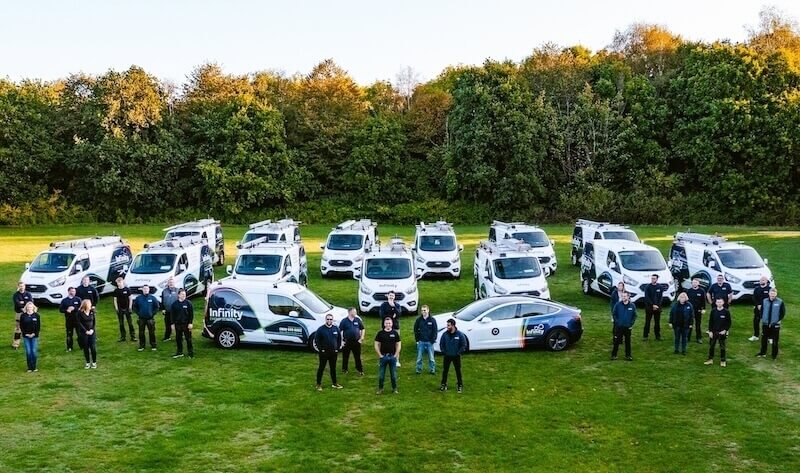 Infinity Energy Services installation team serving Wiltshire with Sigenergy battery storage systems
