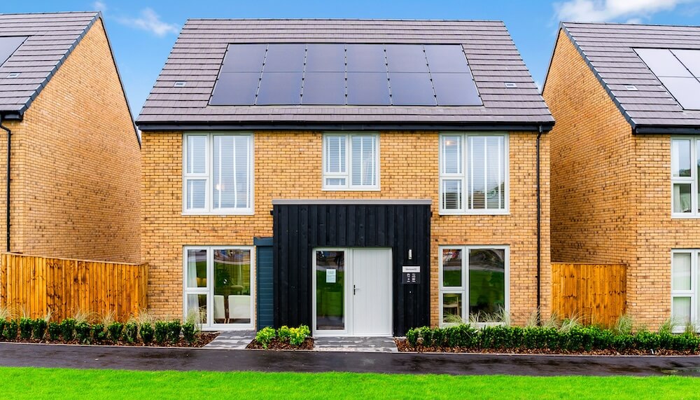 A view of a Reading neighbourhood with residential properties, illustrating the planning permission considerations for solar panel installations