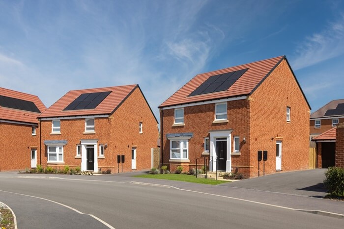 A view of a Wokingham neighbourhood with residential properties, illustrating the planning permission considerations for solar panel installations