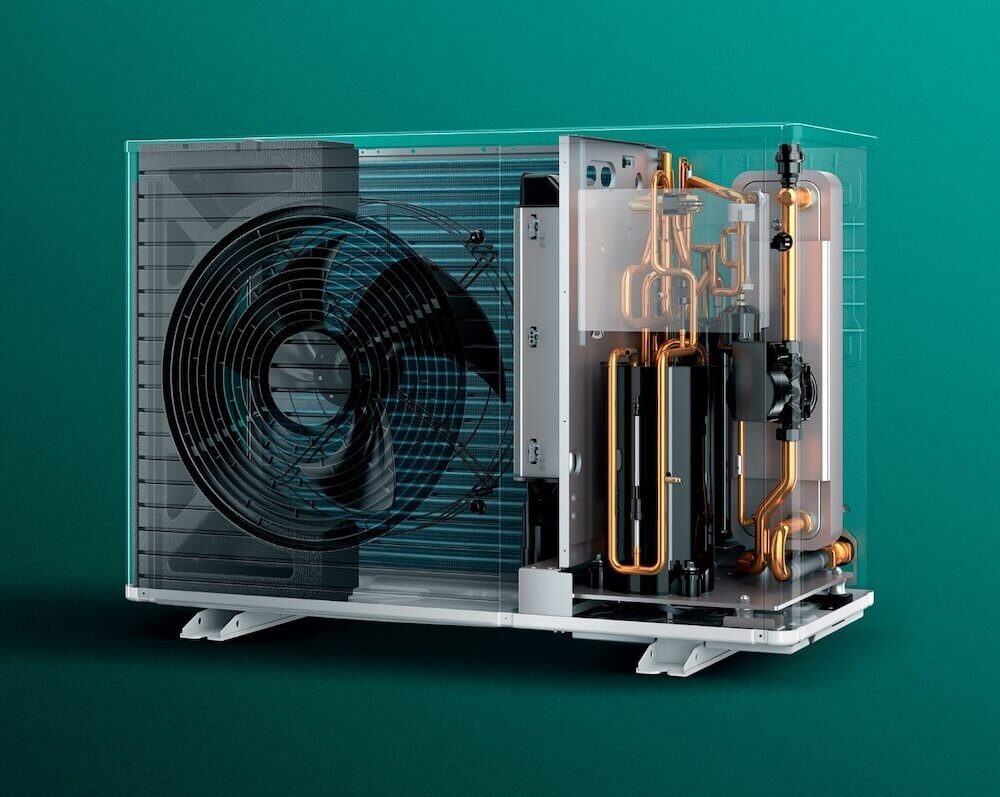 Table of contents for Vaillant heat pump installation page for Infinity Energy Services